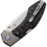 MKM Hero Lockback Folding Knife - Bohler M390 Blade Carbon Fiber Handle Titanium Bolsters For EDC by MKM-Maniago Knife Makers