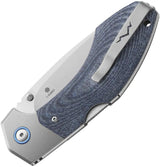 MKM Maniago Hero Lockback Denim Micarta - Premium EDC Knife With M390 Blade And Titanium Bolsters by MKM-Maniago Knife Makers