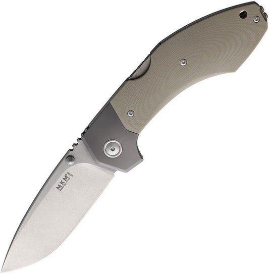 MKM Maniago Knife Makers Hero Lockback Knife Tan G10 EDC Enthusiasts Premium M390 Blade by MKM-Maniago Knife Makers