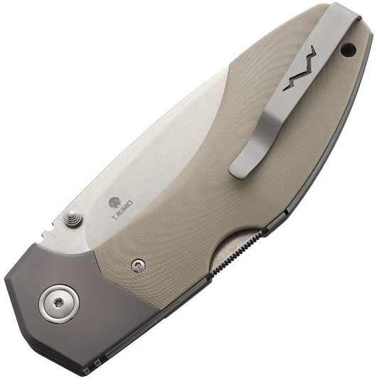 MKM Maniago Knife Makers Hero Lockback Knife Tan G10 EDC Enthusiasts Premium M390 Blade by MKM-Maniago Knife Makers