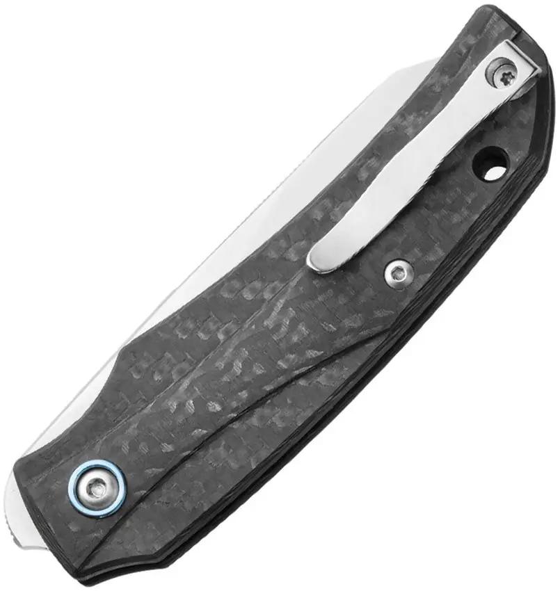 MKM Maniago Ice IC-CF Linerlock EDC Knife - 2.5 Inch Satin MagnaCut Blade Italian Craftsmanship by MKM-Maniago Knife Makers