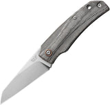 MKM Ice Linerlock Knife CPM MagnaCut Green Micarta EDC With Stonewash Sheepsfoot Blade And Extended Tang by MKM-Maniago Knife Makers
