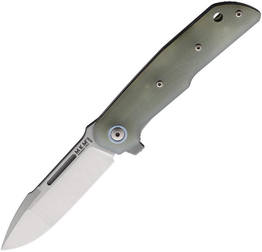 MKM-Maniago Knife Makers Clap Linerlock Jade G10 MK LS01-GN by MKM-Maniago Knife Makers