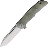 MKM-Maniago Knife Makers Clap Linerlock Jade G10 MK LS01-GN by MKM-Maniago Knife Makers