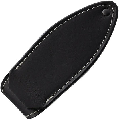 MKM Makro 1 Knife Black With M390 Drop Point Blade Full Tang Micarta Handle Includes Leather Sheath For EDC Enthusiasts by MKM-Maniago Knife Makers