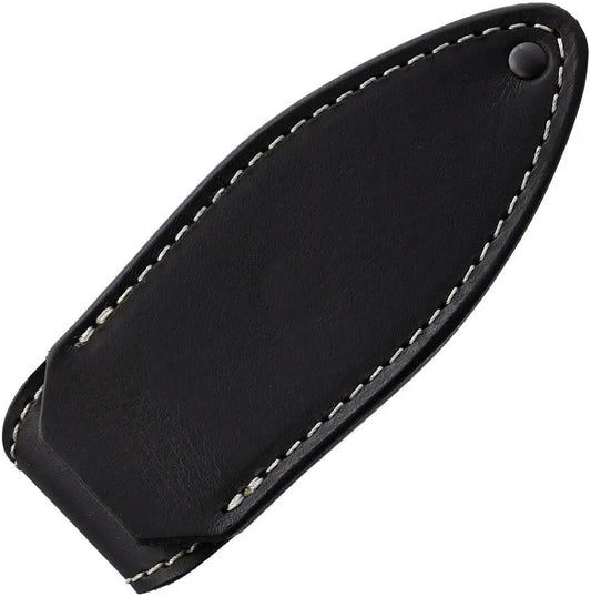 MKM Makro 1 Knife Black With M390 Drop Point Blade Full Tang Micarta Handle Includes Leather Sheath For EDC Enthusiasts by MKM-Maniago Knife Makers
