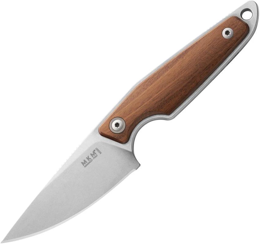 MKM Makro 1 Santos Knife For EDC Enthusiasts With Bohler M390 Blade And Santos Wood Handle Extended Tang Belt Sheath by MKM-Maniago Knife Makers