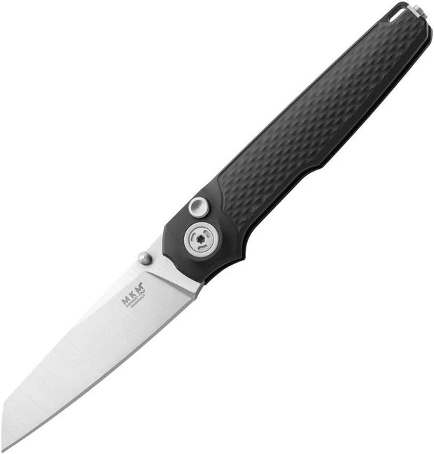 MKM Maniago Miura Button Lock Knife 4Inch Black Handle EDC by MKM-Maniago Knife Makers