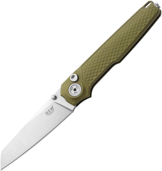 MKM-Maniago Knife Makers Miura Button Lock Green MK MI-AG by MKM-Maniago Knife Makers