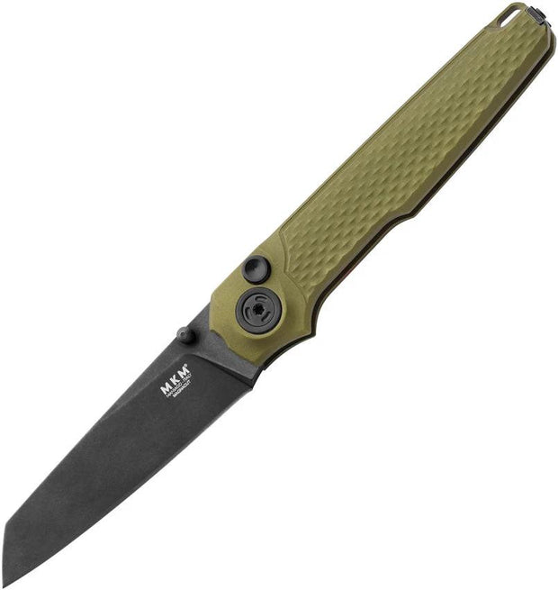 MKM-Maniago Knife Makers Miura Button Lock Green MK MI-AGB by MKM-Maniago Knife Makers