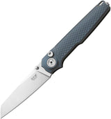 MKM-Maniago Knife Makers Miura Button Lock Gray Al MK MI-AGY by MKM-Maniago Knife Makers