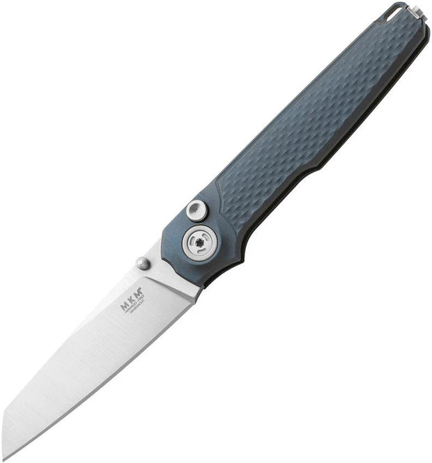 MKM-Maniago Knife Makers Miura Button Lock Gray Al MK MI-AGY by MKM-Maniago Knife Makers