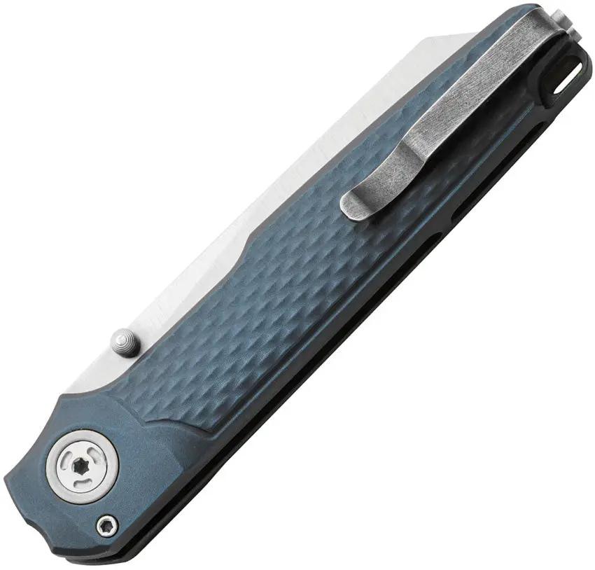 MKM Miura Button Lock Knife - MagnaCut 2.75in Blade And Gray Aluminum Handle For EDC Readiness by MKM-Maniago Knife Makers