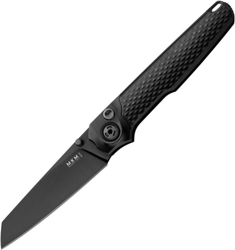 MKM-Maniago Knife Makers Miura Button Lock Ti Black MK MI-TDSW by MKM-Maniago Knife Makers