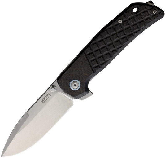 MKM Maniago Maximo Framelock Titanium Carbon Fiber Knife With M390 Blade For EDC Enthusiasts by MKM-Maniago Knife Makers