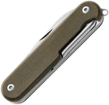 MKM Malga 5 Multitool Knife MagnaCut Blade Green Canvas Micarta Handle For Outdoor Enthusiasts by MKM-Maniago Knife Makers