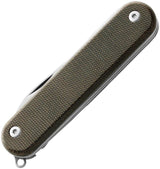 MKM Malga 5 Multitool Knife MagnaCut Blade Green Canvas Micarta Handle For Outdoor Enthusiasts by MKM-Maniago Knife Makers