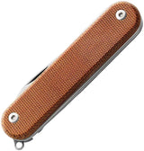 MKM Maniago Malga 5 Multipurpose Knife MagnaCut Blade Natural Canvas Micarta Handle EDC Multitool by MKM-Maniago Knife Makers