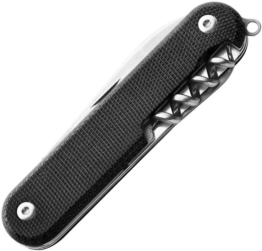 MKM Maniago Malga 6 MP06MAG-BC - MagnaCut Blade With Black Micarta Handle For Outdoors Enthusiasts Made In Italy by MKM-Maniago Knife Makers