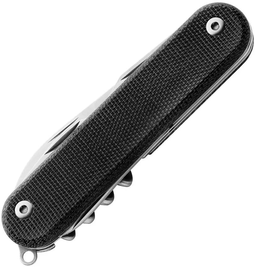 MKM Maniago Malga 6 MP06MAG-BC - MagnaCut Blade With Black Micarta Handle For Outdoors Enthusiasts Made In Italy by MKM-Maniago Knife Makers