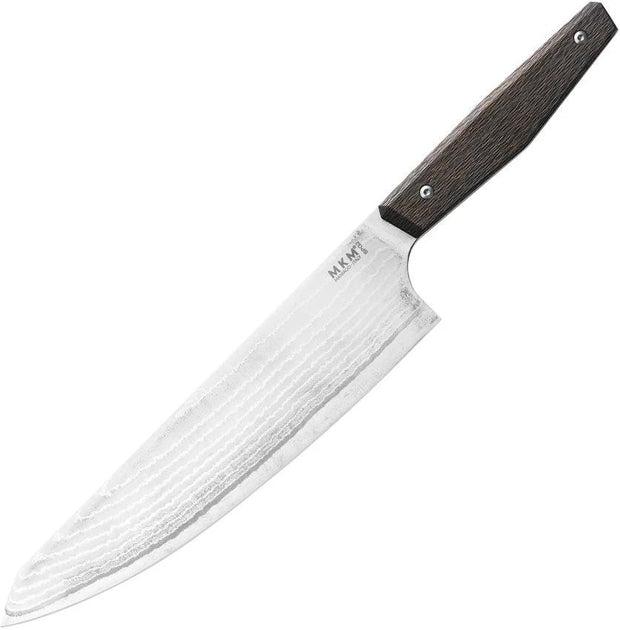 MKM Prima Gyuto Chef Knife Damascus Blade With Raindrop Gold Carbon Fiber Handle Limited Edition Pro Chef Tool by MKM-Maniago Knife Makers