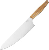 MKM Prima Gyuto Chef Knife Olive Wood Handle 8 Inch For Professional Chefs Satin X50CrMoV15 Limited Edition by MKM-Maniago Knife Makers