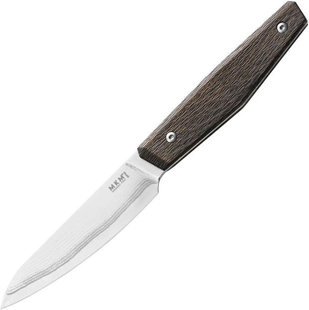 MKM Maniago Prima Paring Knife Raindrop Damascus Blade With Gold Carbon Fiber Handle Limited Edition Boxed For Chefs by MKM-Maniago Knife Makers