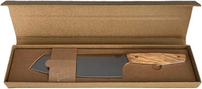 MKM Prima Santoku Knife Olive Wood Handle X50CrMoV15 Full Tang - Limited Edition For Home Cooks by MKM-Maniago Knife Makers