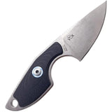 MKM Mikro 1 Fixed Blade Knife Bohler M390 Stonewashed Drop Point Full Tang G10 Handle With Magnetic Neck Sheath EDC by MKM-Maniago Knife Makers