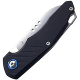 MKM Root Slip Joint Knife Maniago Knife Makers 3.75in Closed M390 Blade Black Aluminum Handle Jens Anso Design for EDC by MKM-Maniago Knife Makers