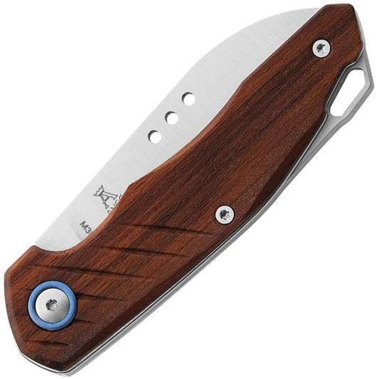MKM Maniago Root Slip Joint Knife Santos Wood Handle M390 2.75 Inch Blade EDC Pocket Knife by MKM-Maniago Knife Makers