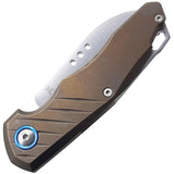 MKM Maniago Knife Makers Bronze Slip Joint Knife With M390 Blade 3.75in Closed For Collectors by MKM-Maniago Knife Makers