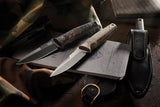 MKM Maniago Dark Matter MagnaCut Fixed Blade Knife With Fat Carbon Handle For Outdoorsmen Full Tang by MKM-Maniago Knife Makers