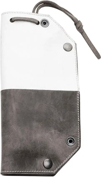 MKM Maniago Knife Makers Foldable Valet Tray For Knife Makers Premium Vegetable Tanned Leather Portable 6.69 Inch by MKM-Maniago Knife Makers