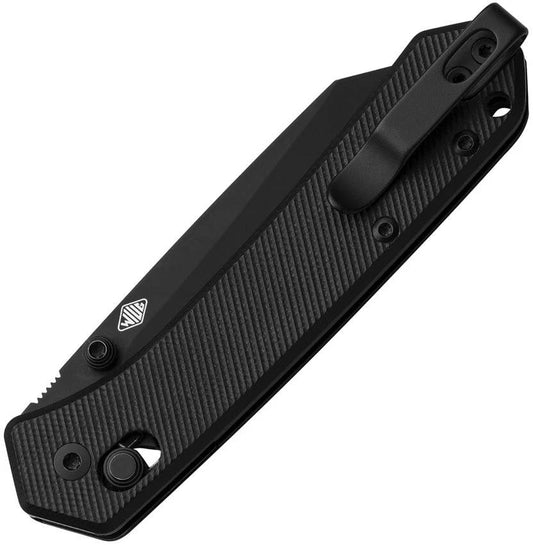 MKM Yipper Crossbar Lock Knife CPM MagnaCut 2.88in Blade Black G10 Handle Premium EDC by MKM-Maniago Knife Makers