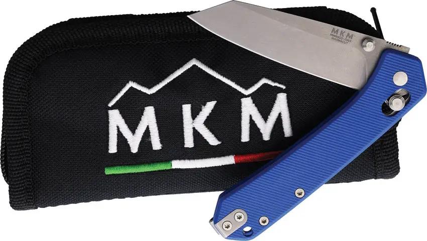 MKM Maniago Knife Makers Yipper Crossbar Lock EDC Knife - MagnaCut Blade, Blue G10 Handle, 4 Inch by MKM-Maniago Knife Makers