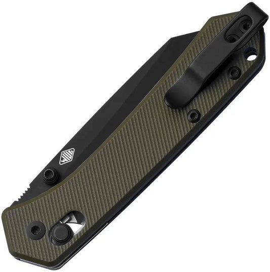 MKM Yipper Crossbar Lock - MagnaCut 2.88in Sheepsfoot Blade With OD Green G10 Handle For Everyday Carry by MKM-Maniago Knife Makers