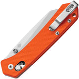 MKM Yipper Crossbar Lock Knife - Secure Crossbar Lock, CPM MagnaCut, Orange G10 Handle by MKM-Maniago Knife Makers