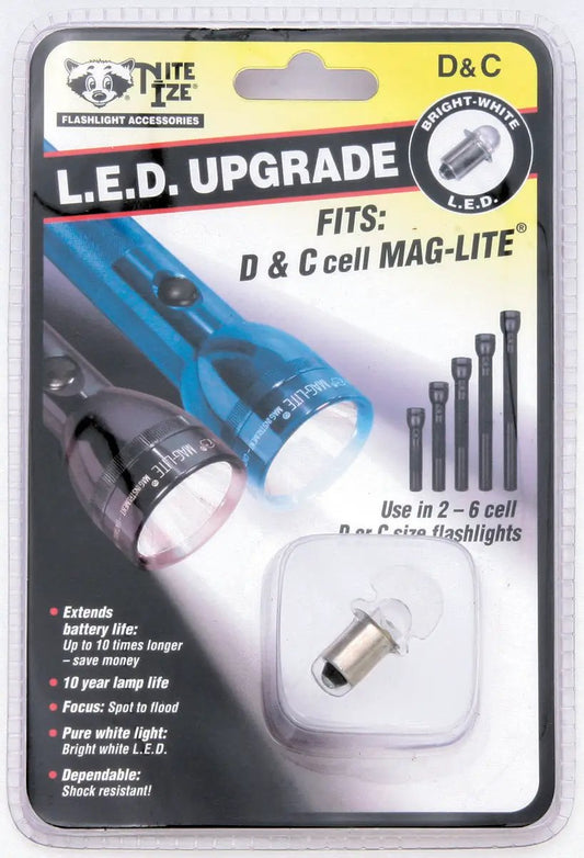 Nite Ize LED Upgrade For Maglite DC Cells Bright White LED by Nite Ize