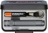 Mag-Lite Solitaire LED Flashlight Compact Ultra Bright 37 Lumen Beam with Focus Flood for EDC Enthusiasts Gray Aluminum by Mag-Lite