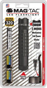 Mag Lite Mag Tac LED Tactical Flashlight Black 320 Lumen Output 193m Reach For Professionals by Mag-Lite