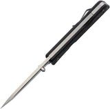 Main Street Route 66 Lockback Black Tanto Knife - S45VN Stainless Blade, G10 Handle, Pocket Clip by Main Street