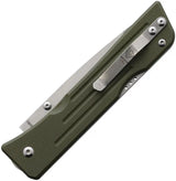 Main Street Route 66 Lockback OD Tanto MMS002 - S45VN Steel Blade With OD Green G10 Handle by Main Street