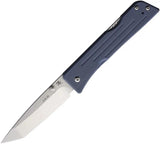 Main Street Route 66 Lockback Denim Tanto MMS004 - S45VN Stainless Blade With Denim G10 Handle And Pocket Clip by Main Street