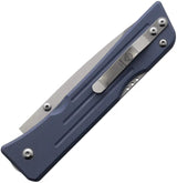 Main Street Route 66 Lockback Denim Tanto MMS004 - S45VN Stainless Blade With Denim G10 Handle And Pocket Clip by Main Street