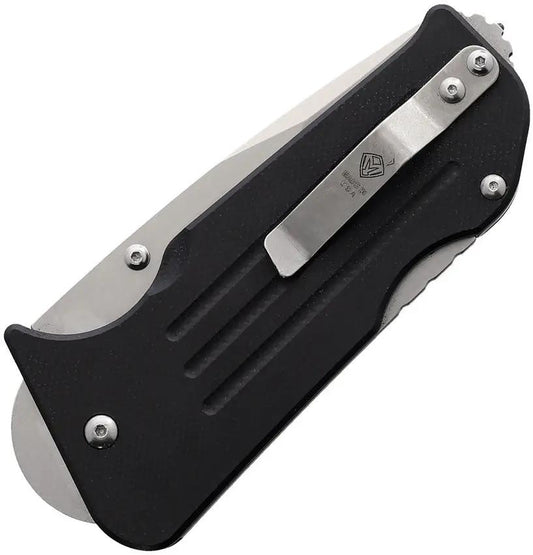 Main Street Broadway Lockback - Black S45VN Drop Point Knife With G10 Handle For Everyday Carry by Main Street