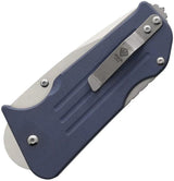 Main Street Broadway Lockback Denim Tanto MMS010 - S45VN Steel 3in Blade, Denim G10 Handle by Main Street