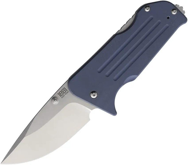 Main Street Broadway Lockback Denim DP MMS011 - S45VN Drop Point Blade, Denim G10 Handle, Pocket Clip by Main Street