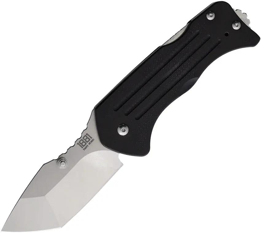 Main Street Lombard Lockback Tanto Knife - S45VN Steel Blade, Black G10 Handle, Pocket Clip by Main Street