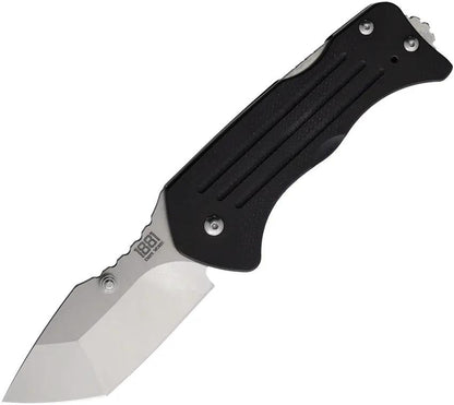 Main Street Lombard Lockback Tanto Knife - S45VN Steel Blade, Black G10 Handle, Pocket Clip by Main Street